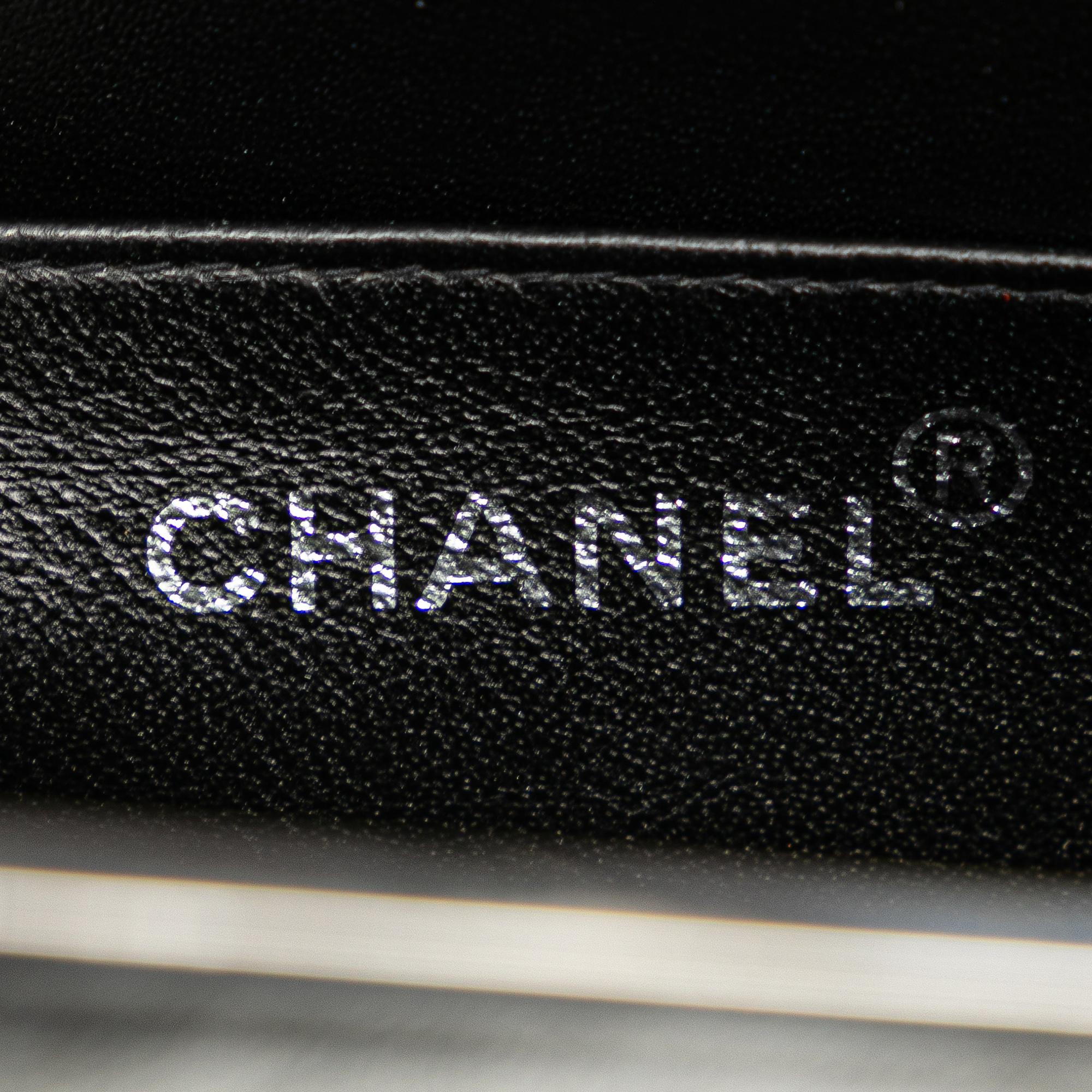 Chanel Quilted Patent Leather Box Handbag