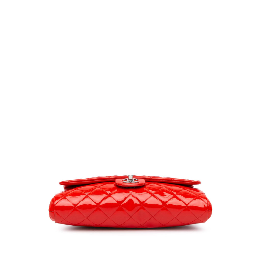 Chanel Quilted Patent New Clutch With Chain (SHG-SbQhLa)