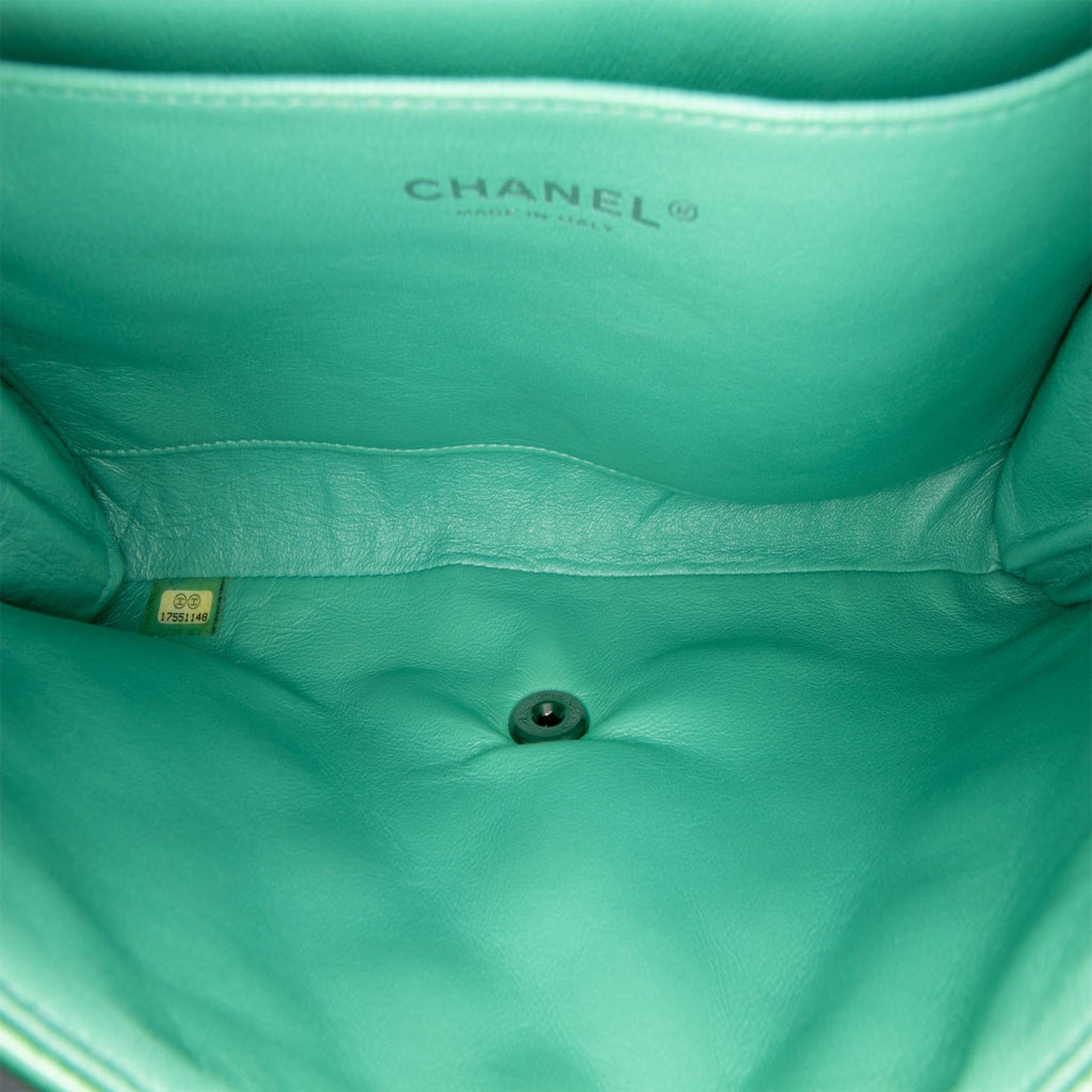 Chanel Quilted Patent New Clutch on Chain