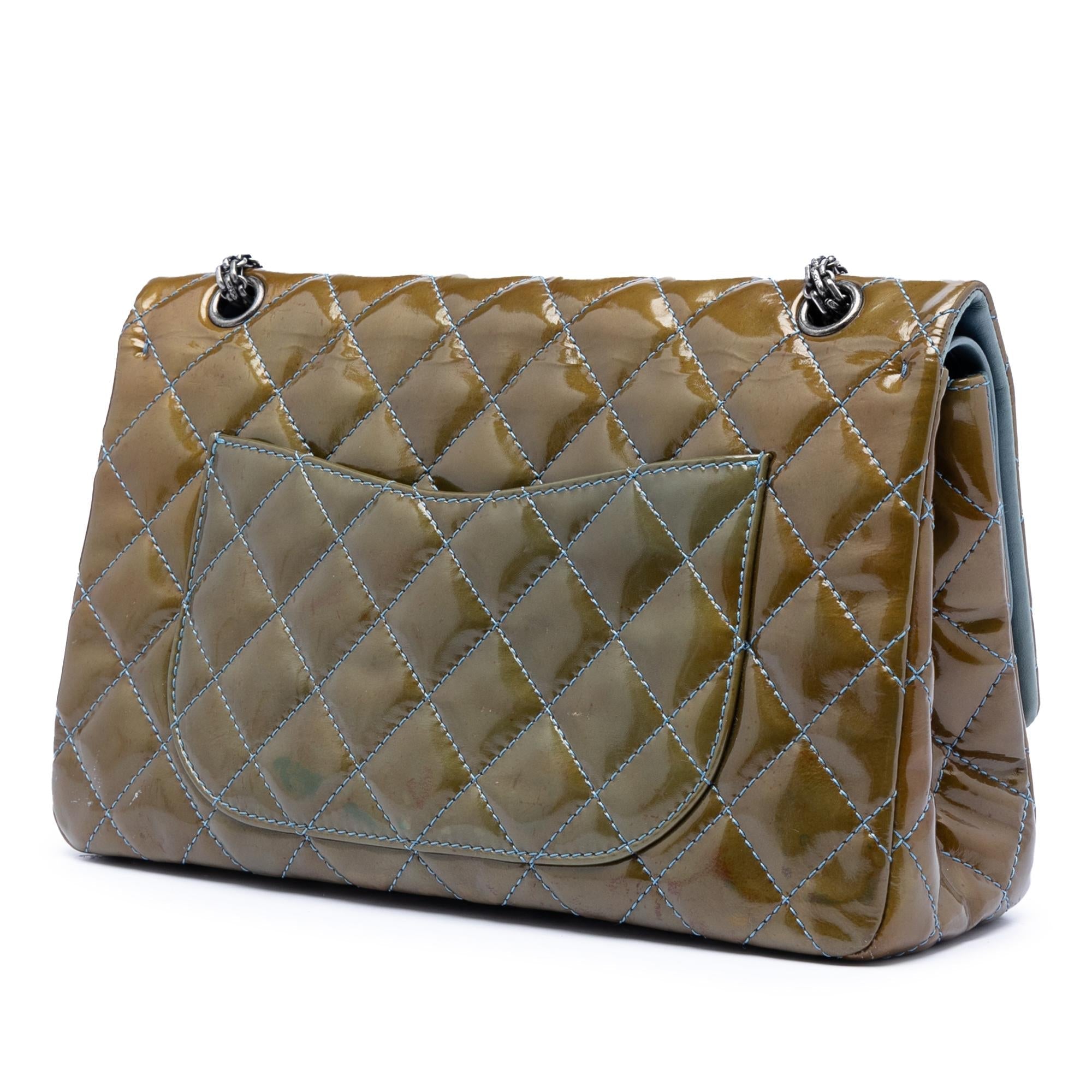 Chanel Quilted Patent Reissue 2.55 Double Flap 227