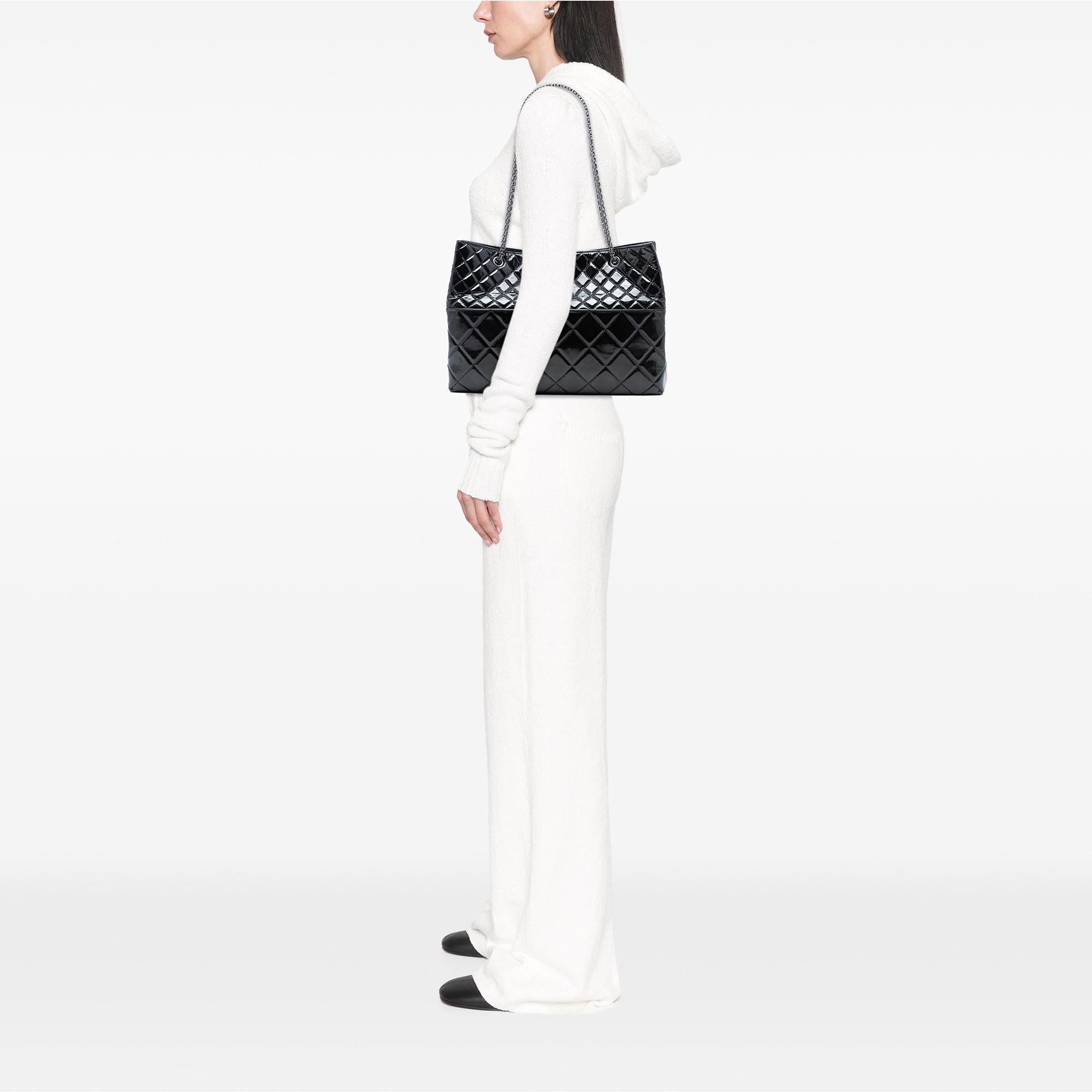 Chanel Quilted Patent Reissue 2.55 Tote