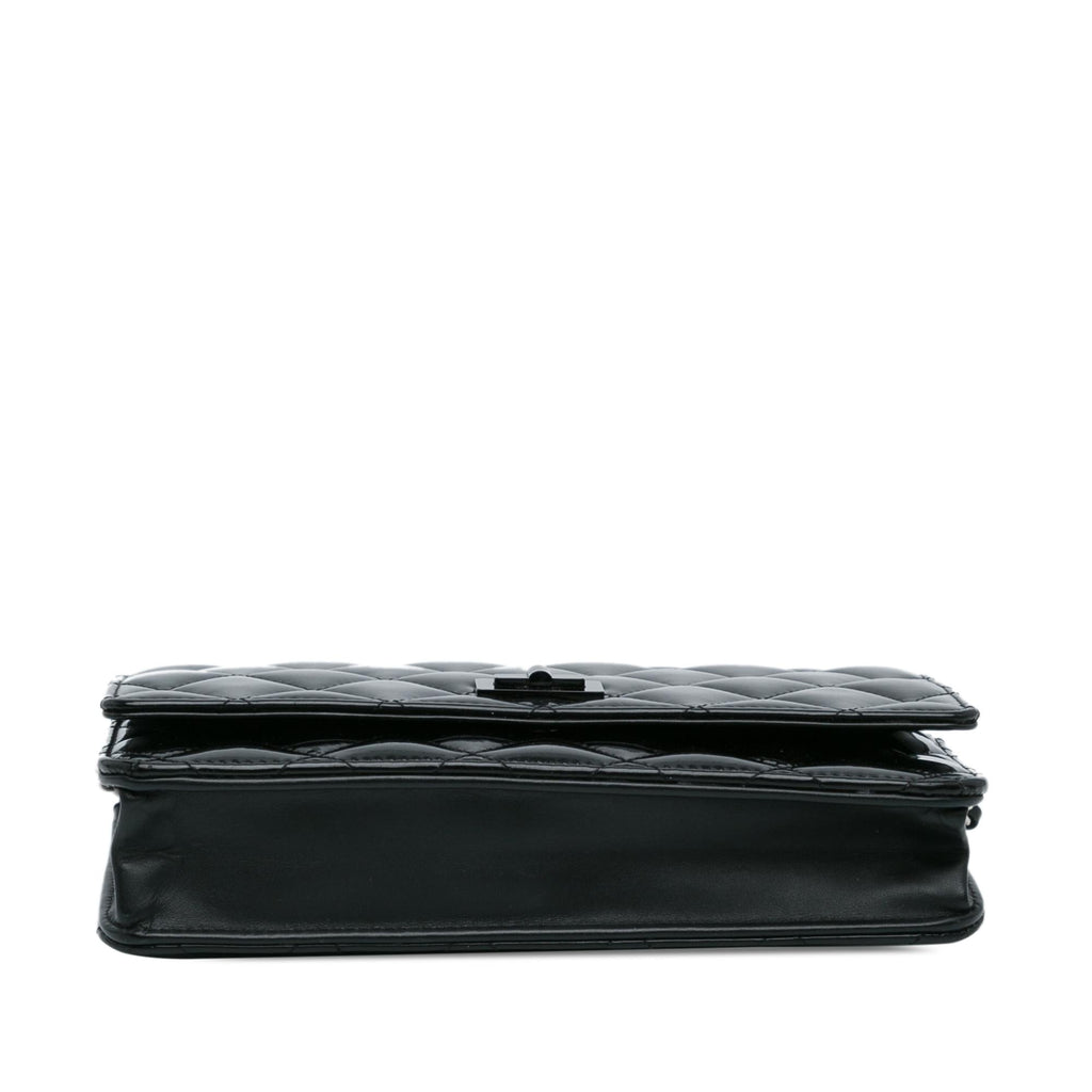 Chanel Quilted Patent Reissue 2.55 Wallet on Chain (SHG-dRKON7)