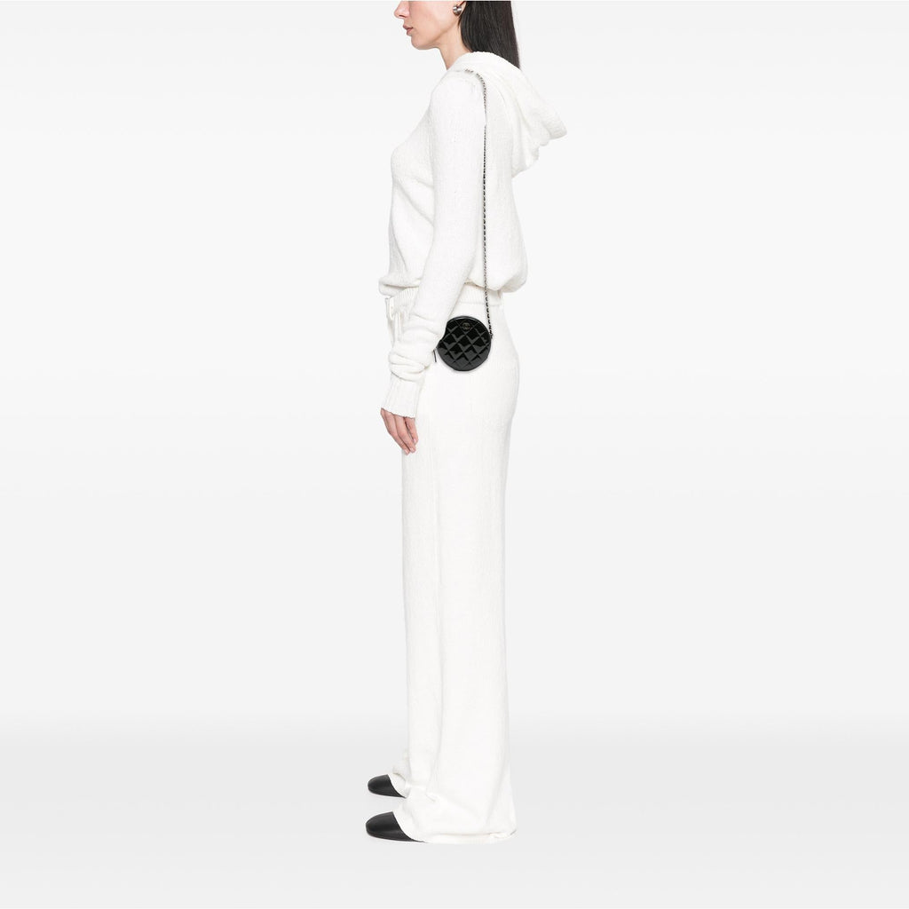 Chanel Quilted Patent Round As Earth Crossbody