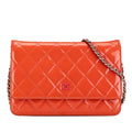 Chanel Quilted Patent Wallet On Chain (SHG-lcx1QN)