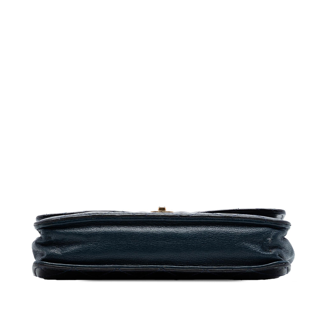 Chanel Quilted Patent and Goatskin CC Eyelet Wallet On Chain