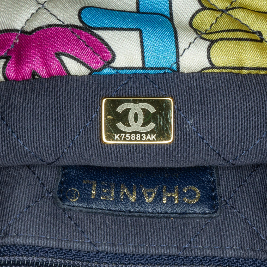 Chanel Quilted Printed Nylon Logo Shopping Tote (SHG-8Ik6Tq)