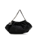 Chanel Quilted Satin CC Charm Mini Hobo (SHF-19277)
