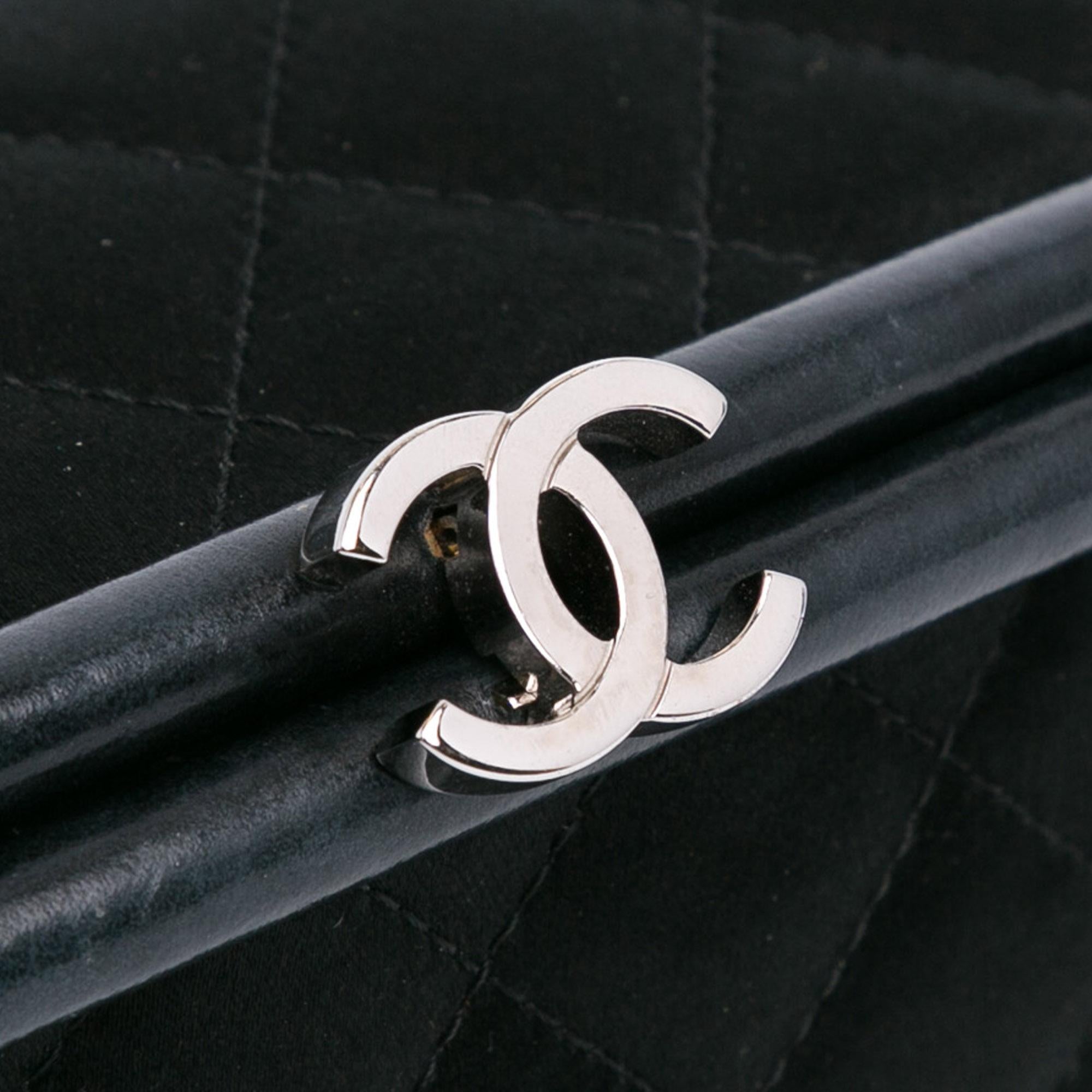Chanel Quilted Satin Timeless Clutch (SHG-CBcot3)