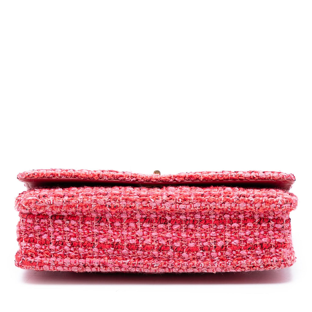 Chanel Quilted Tweed Reissue 2.55 Wallet On Chain