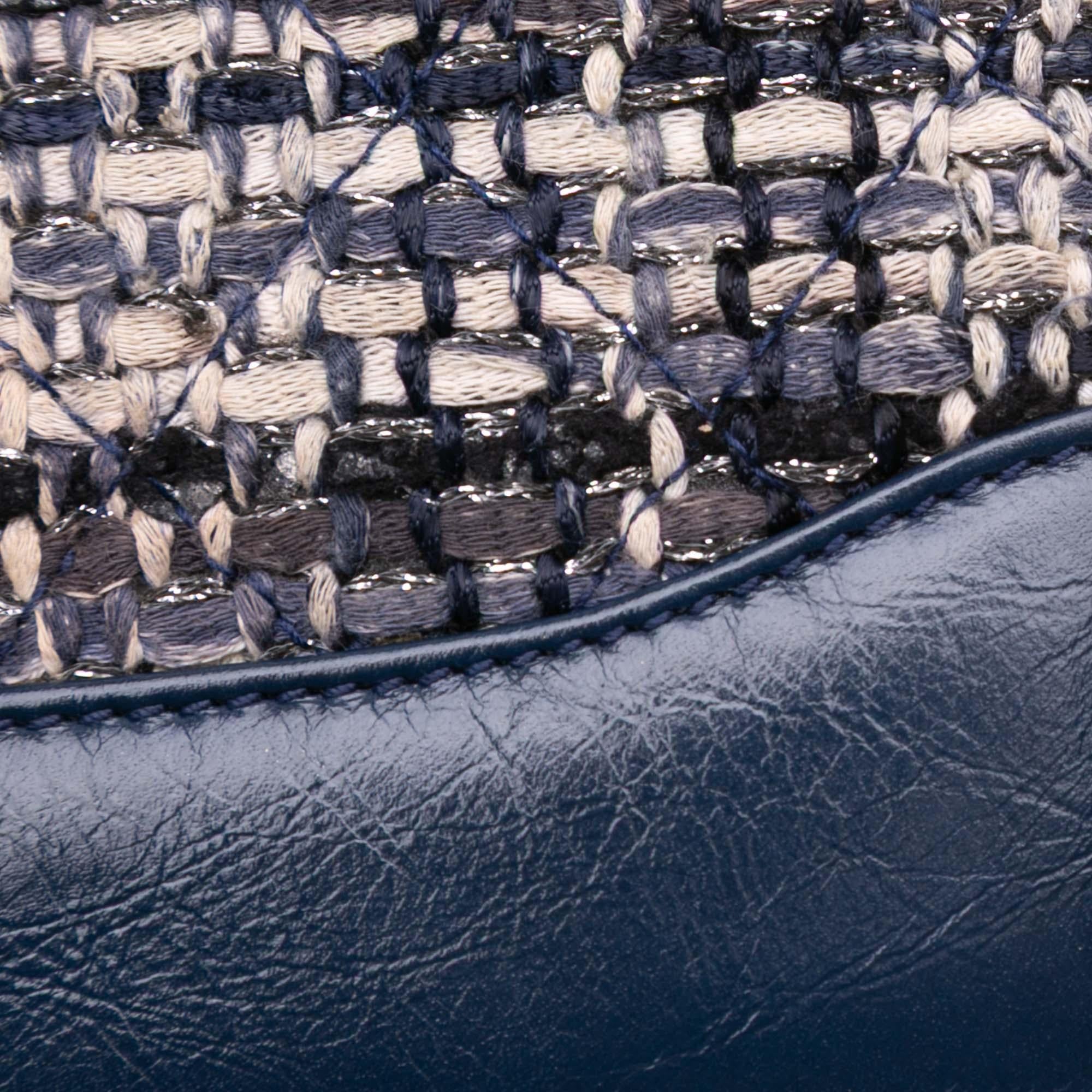 Chanel Quilted Tweed and Calfskin Gabrielle Wallet On Chain