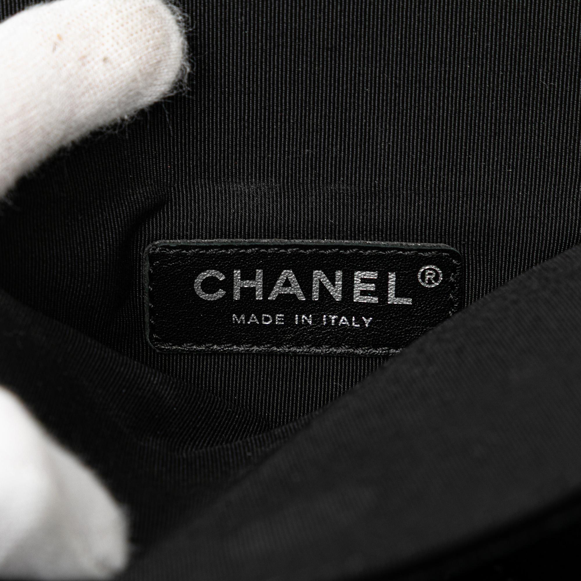 Chanel Quilted Velvet Camellia Wristlet Clutch
