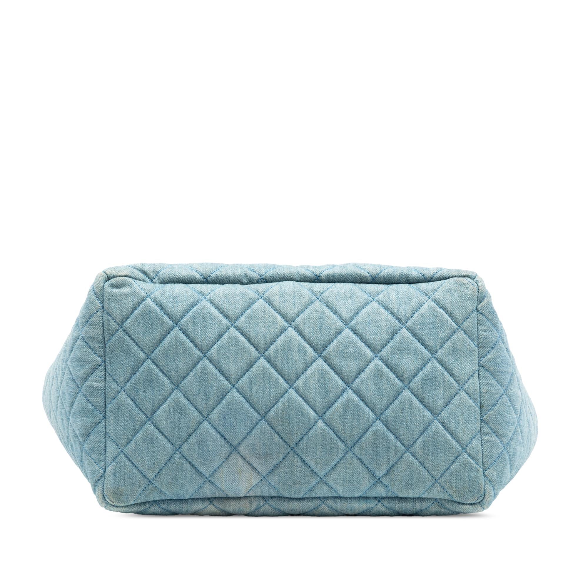Chanel Quilted Washed Denim Urban Spirit Bucket Bag