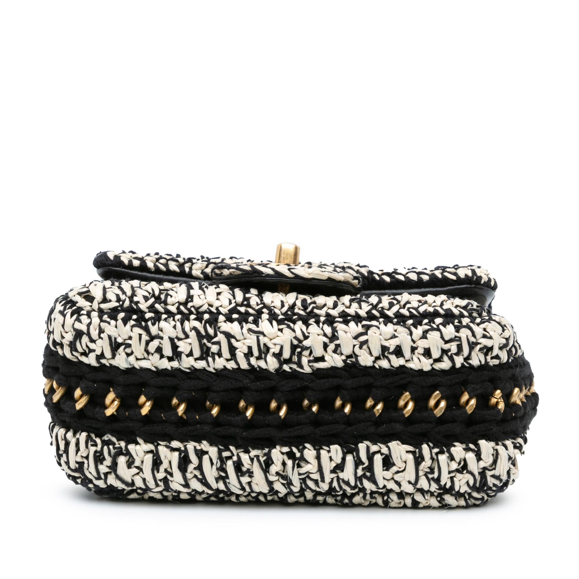 Chanel Raffia Braided with Love Flap