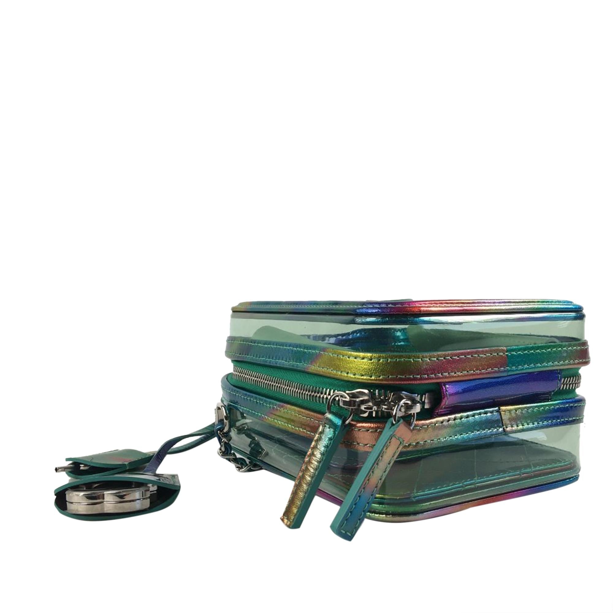Chanel Rainbow PVC CC Filigree Vertical Vanity Case (SHG-4NUtsV)