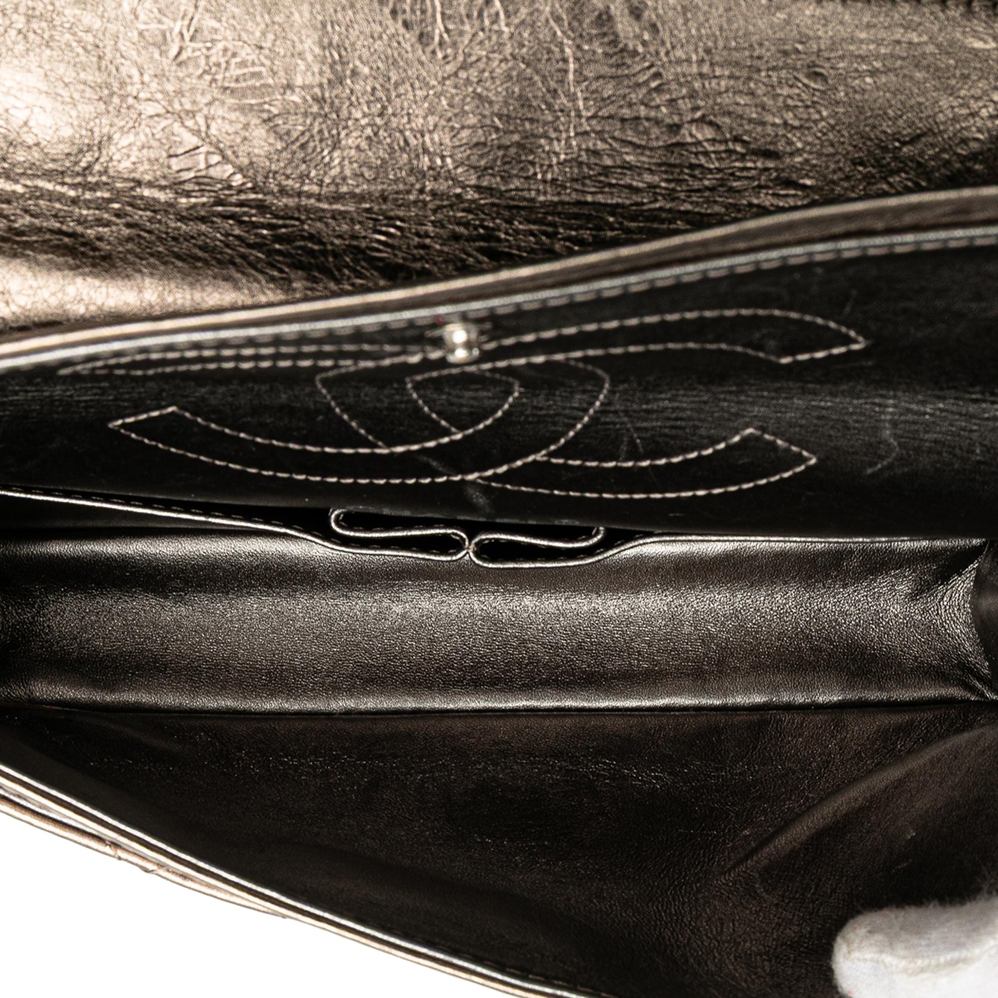 Chanel Reissue 2.55 Aged Metallic Calfskin Double Flap 225