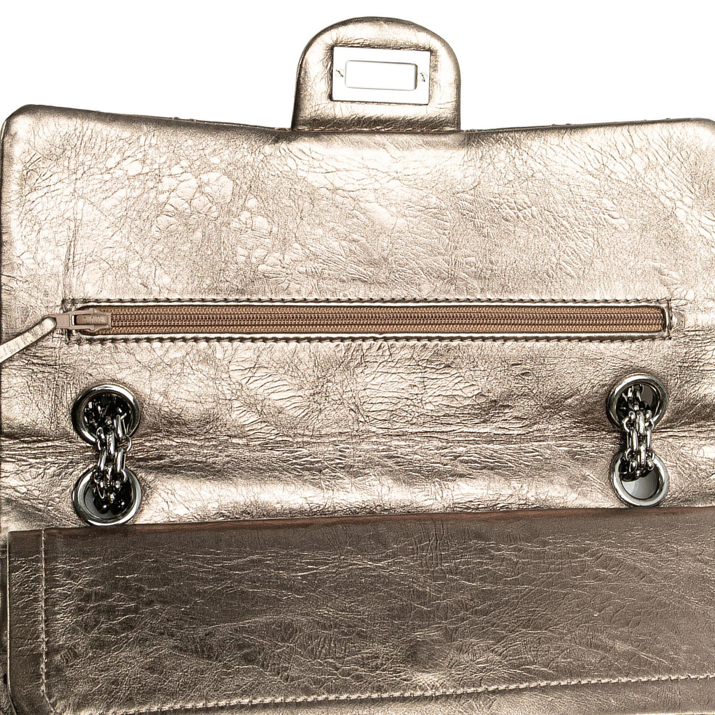Chanel Reissue 2.55 Aged Metallic Calfskin Double Flap 225