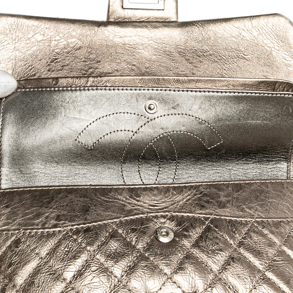 Chanel Reissue 2.55 Aged Metallic Calfskin Double Flap 225