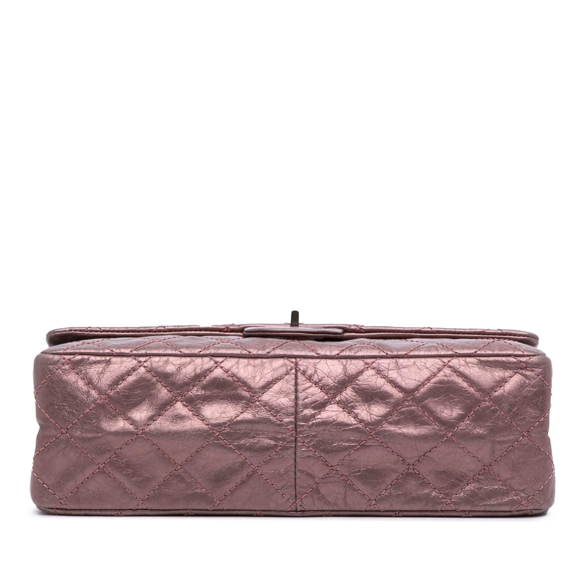 Chanel Reissue 2.55 Aged Metallic Calfskin Double Flap 226