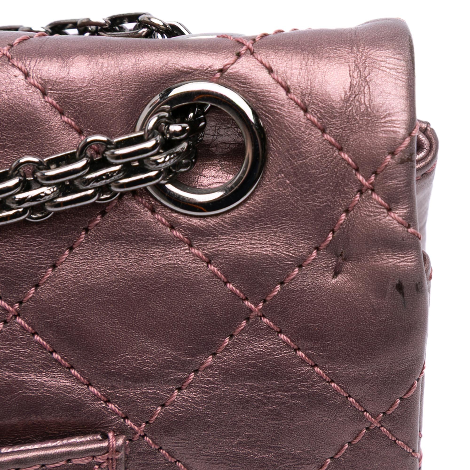 Chanel Reissue 2.55 Aged Metallic Calfskin Double Flap 226