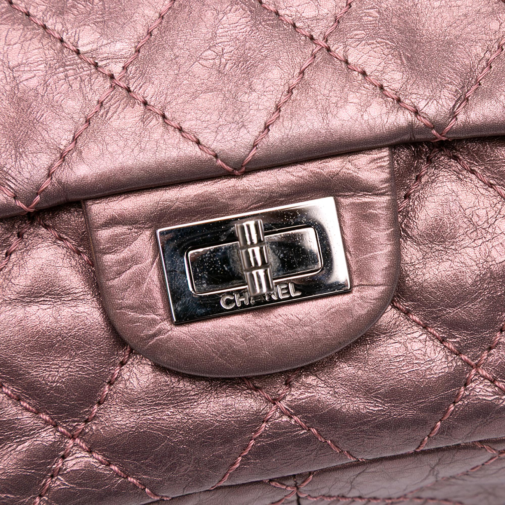 Chanel Reissue 2.55 Aged Metallic Calfskin Double Flap 226