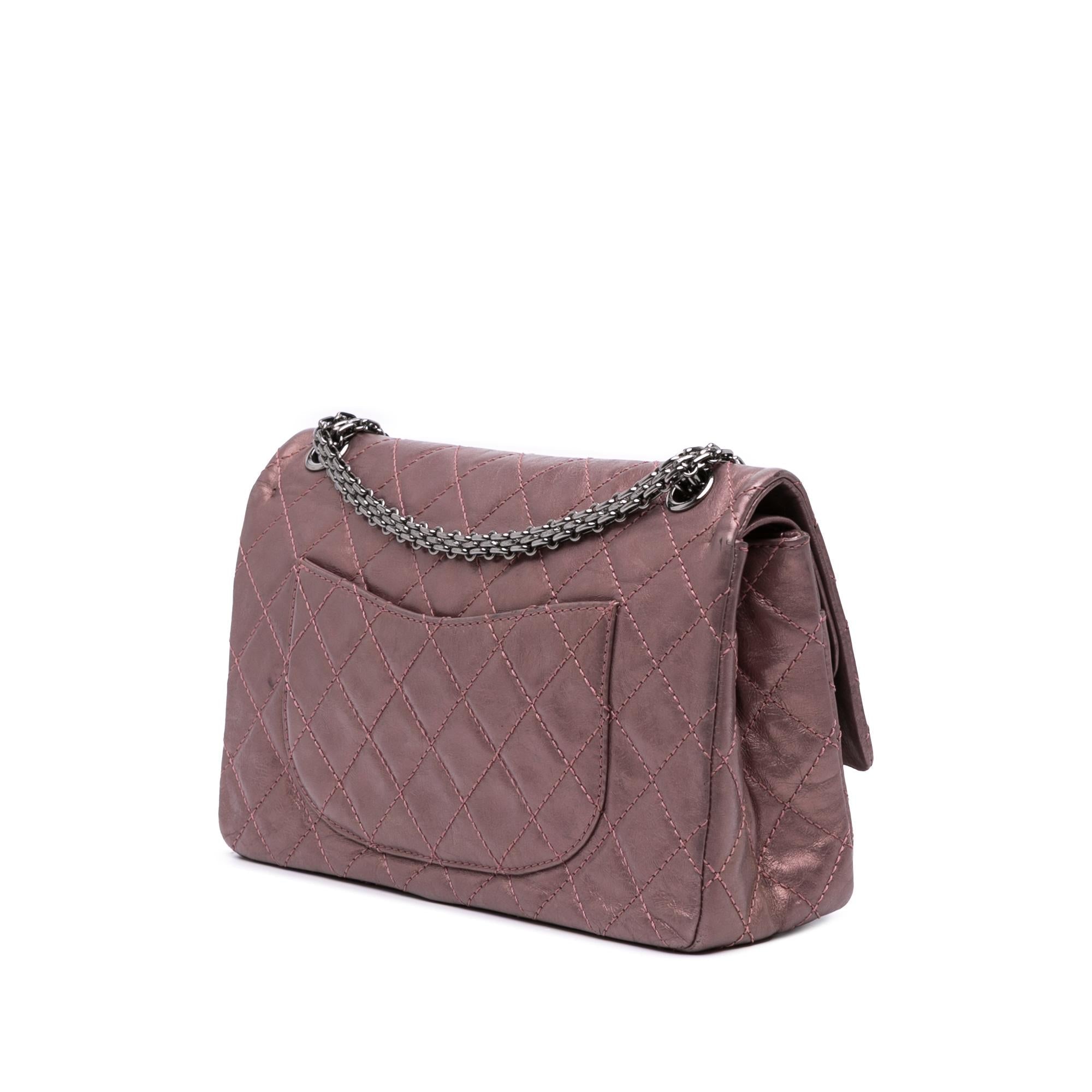 Chanel Reissue 2.55 Aged Metallic Calfskin Double Flap 226