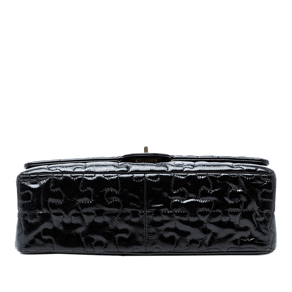 Chanel Reissue 2.55 Crackled Patent Puzzle Double Flap 226
