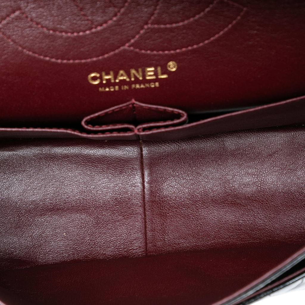 Chanel Reissue 2.55 Crackled Patent Puzzle Double Flap 226