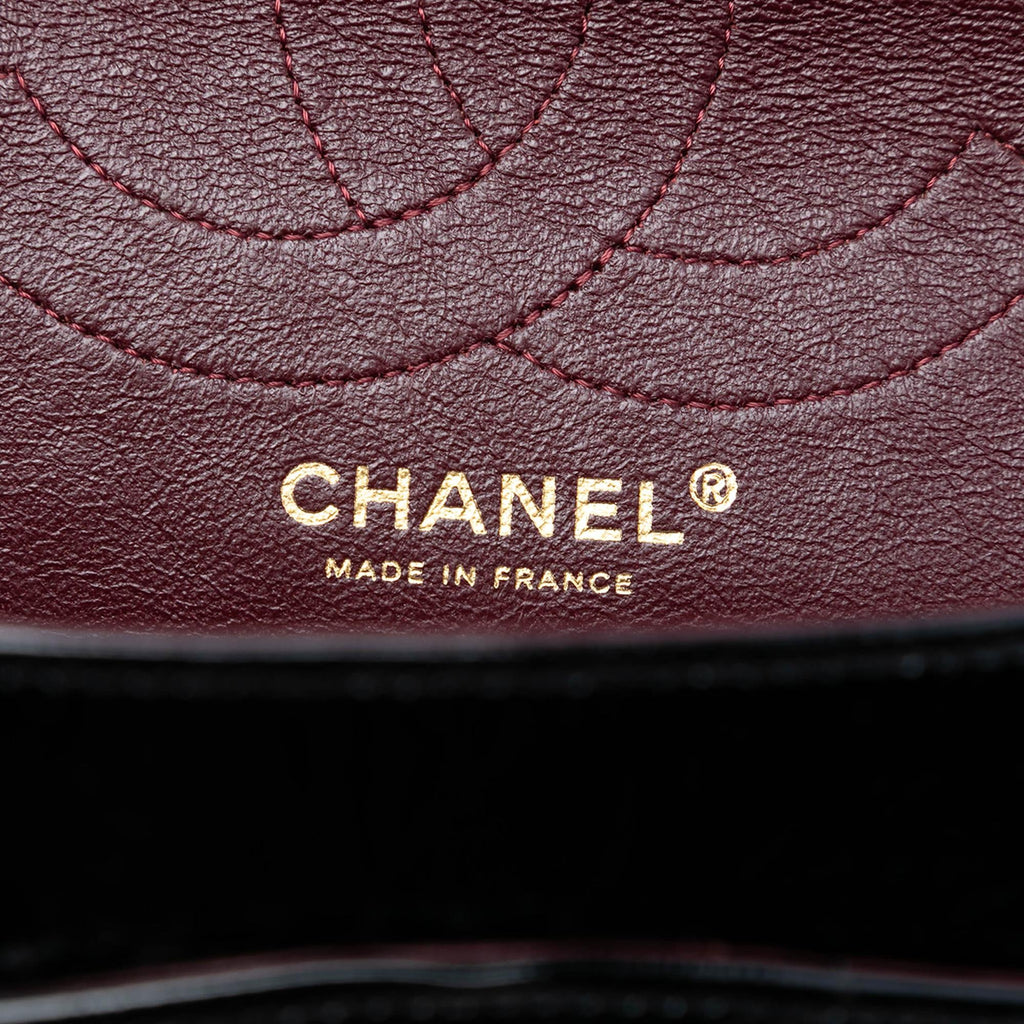 Chanel Reissue 2.55 Crackled Patent Puzzle Double Flap 226