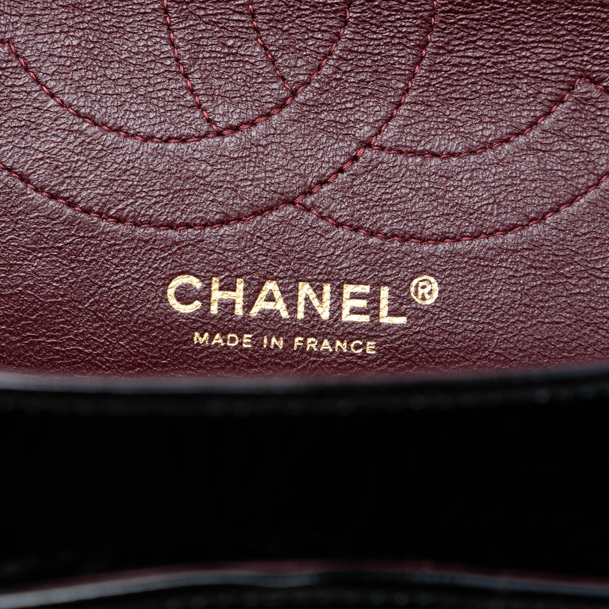 Chanel Reissue 2.55 Crackled Patent Puzzle Double Flap 226