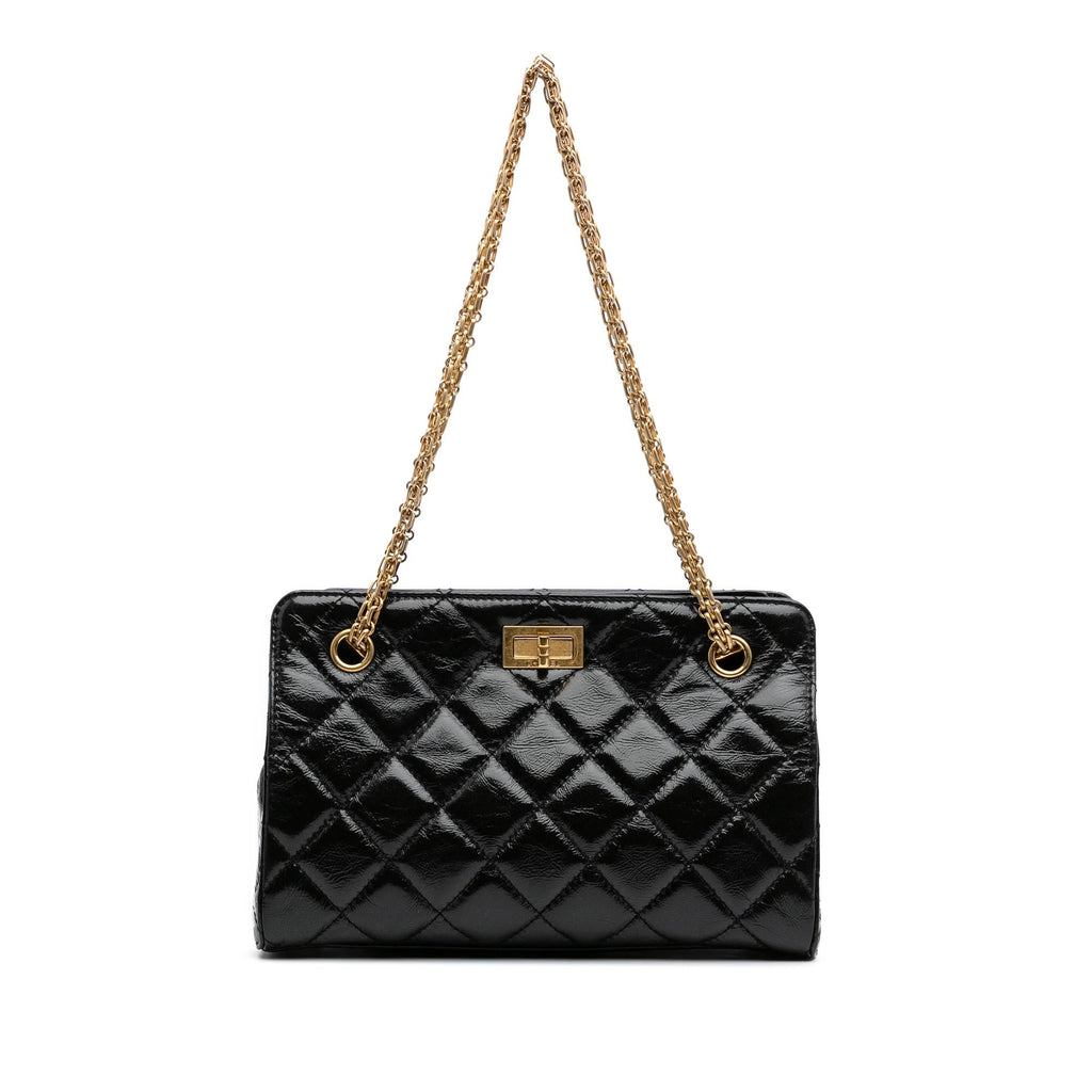 Chanel Reissue 2.55 Glazed Crackled Calfskin Shopping Bag