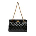 Chanel Reissue 2.55 Glazed Crackled Calfskin Shopping Bag