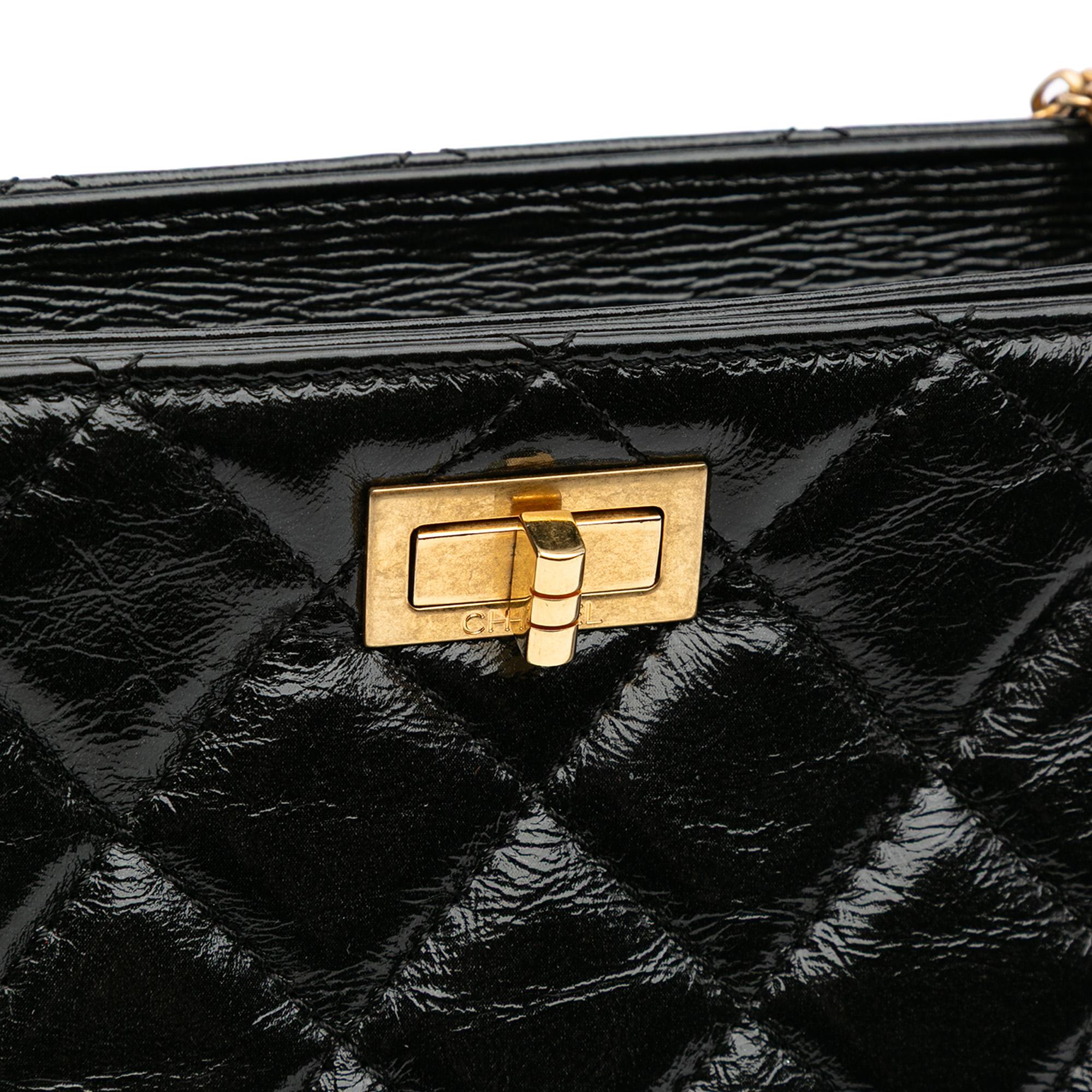 Chanel Reissue 2.55 Glazed Crackled Calfskin Shopping Bag