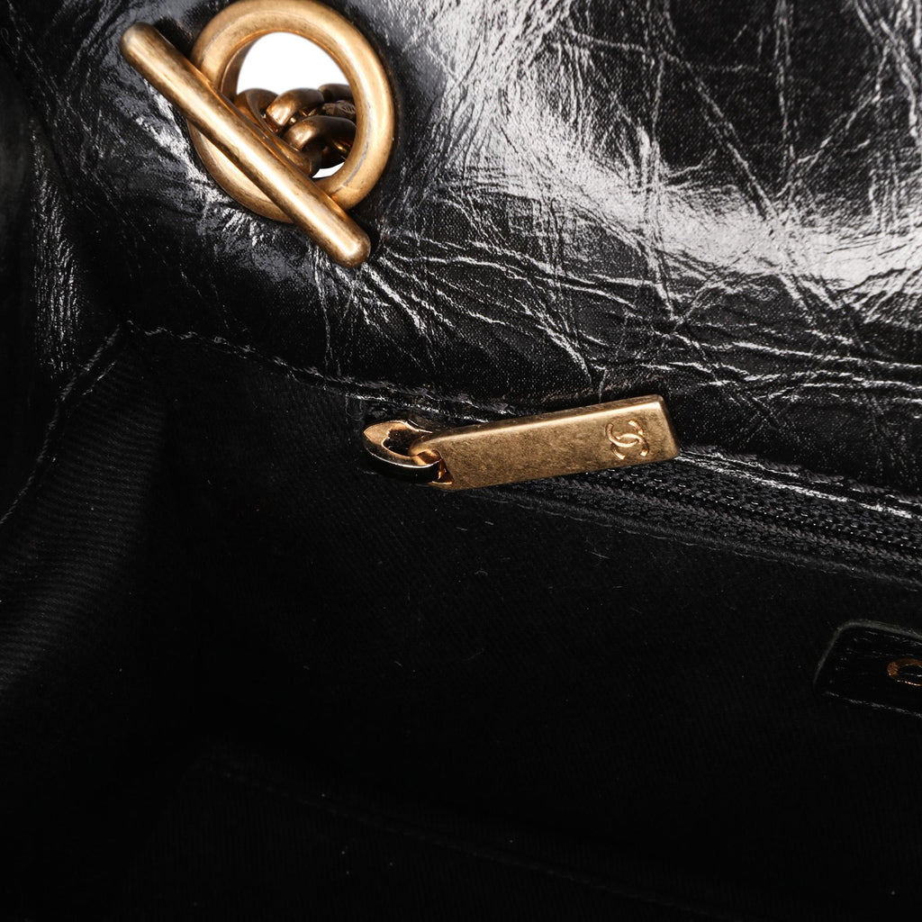 Chanel Reissue 2.55 Glazed Crackled Calfskin Shopping Bag