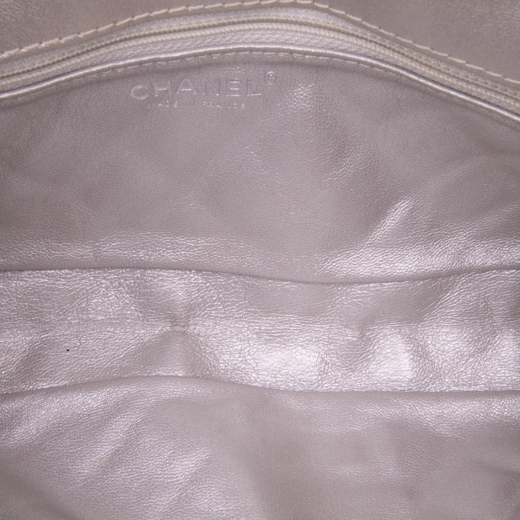 Chanel Reissue 2.55 Metallic Lambskin Clutch With Chain