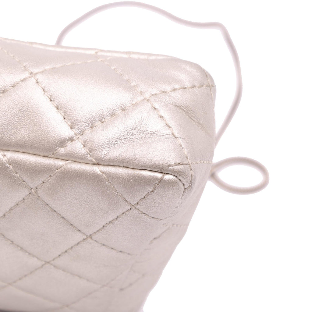 Chanel Reissue 2.55 Metallic Lambskin Clutch With Chain