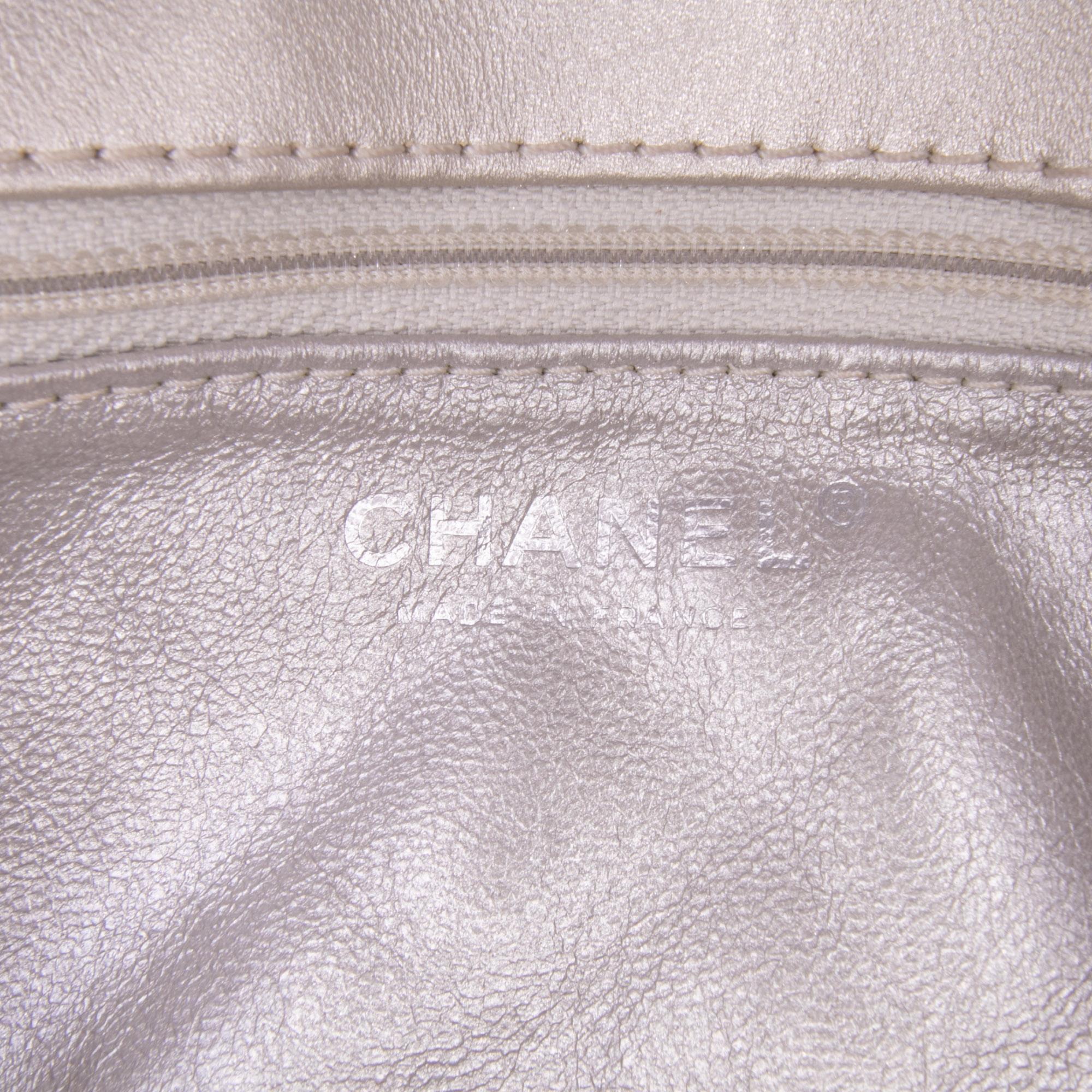 Chanel Reissue 2.55 Metallic Lambskin Clutch With Chain
