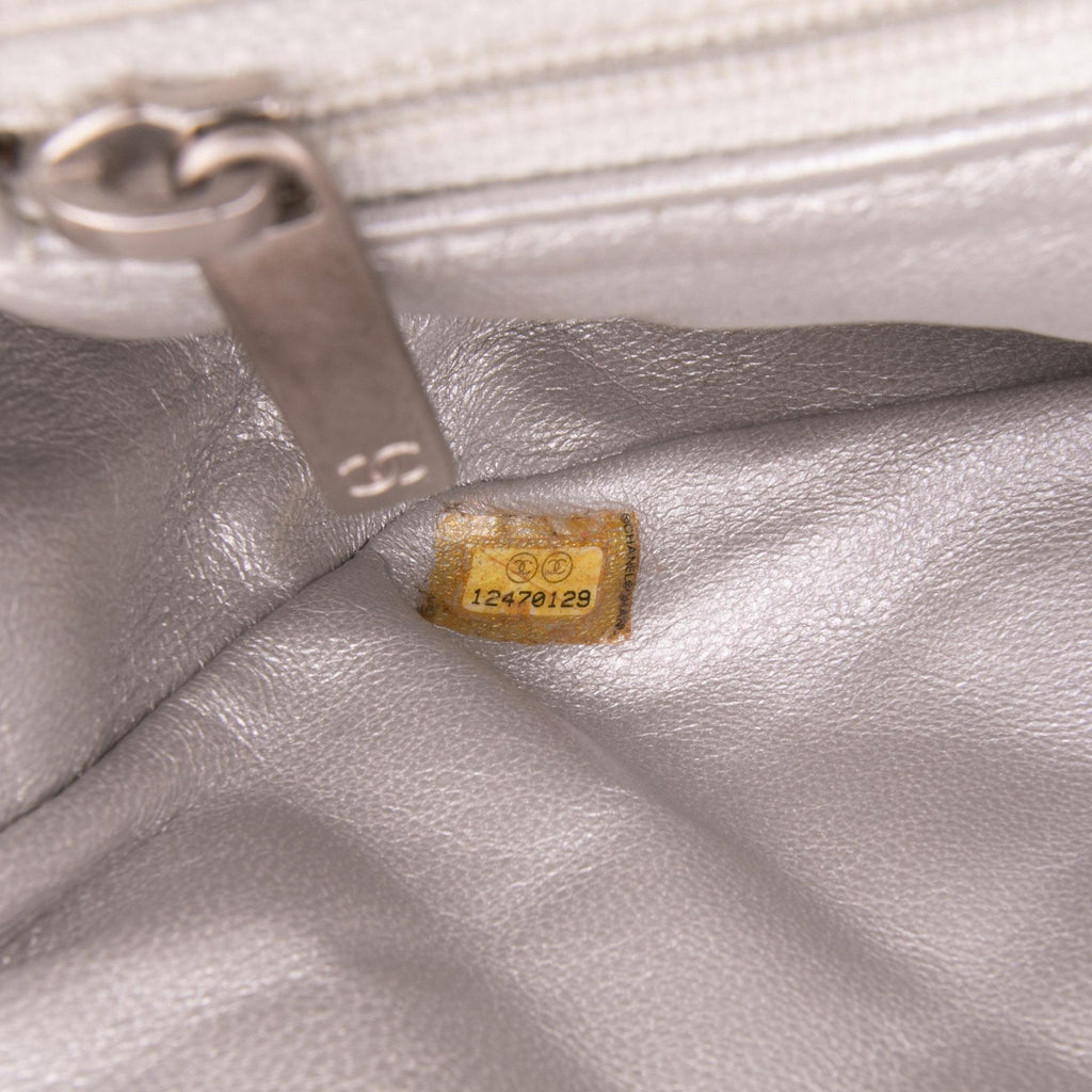 Chanel Reissue 2.55 Metallic Lambskin Clutch With Chain