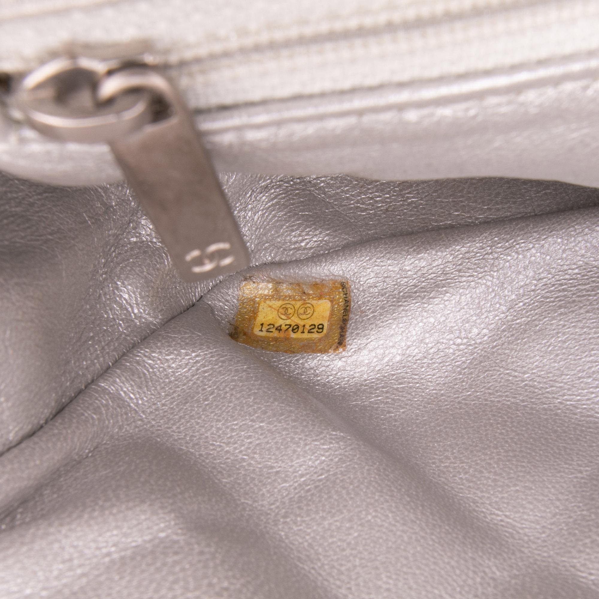 Chanel Reissue 2.55 Metallic Lambskin Clutch With Chain
