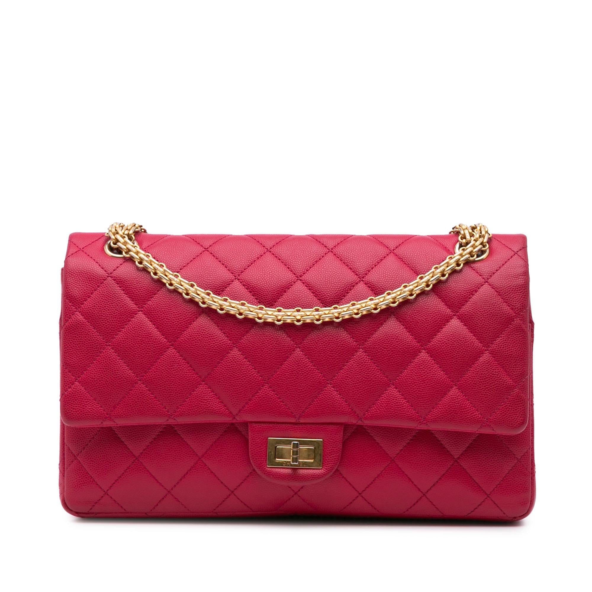 Chanel Reissue 2.55 Quilted Caviar Double Flap 226