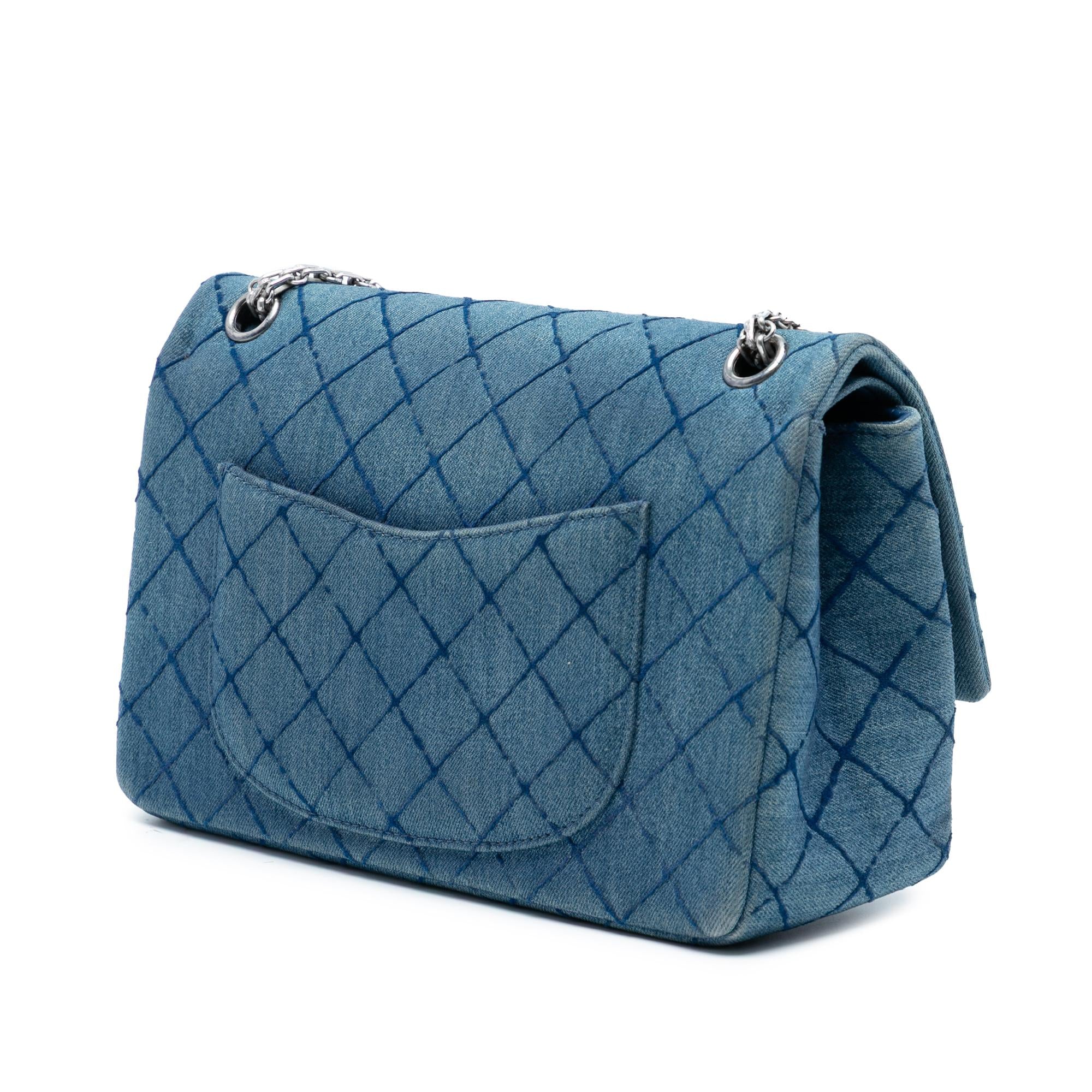 Chanel Reissue 2.55 Quilted Denim Double Flap 226
