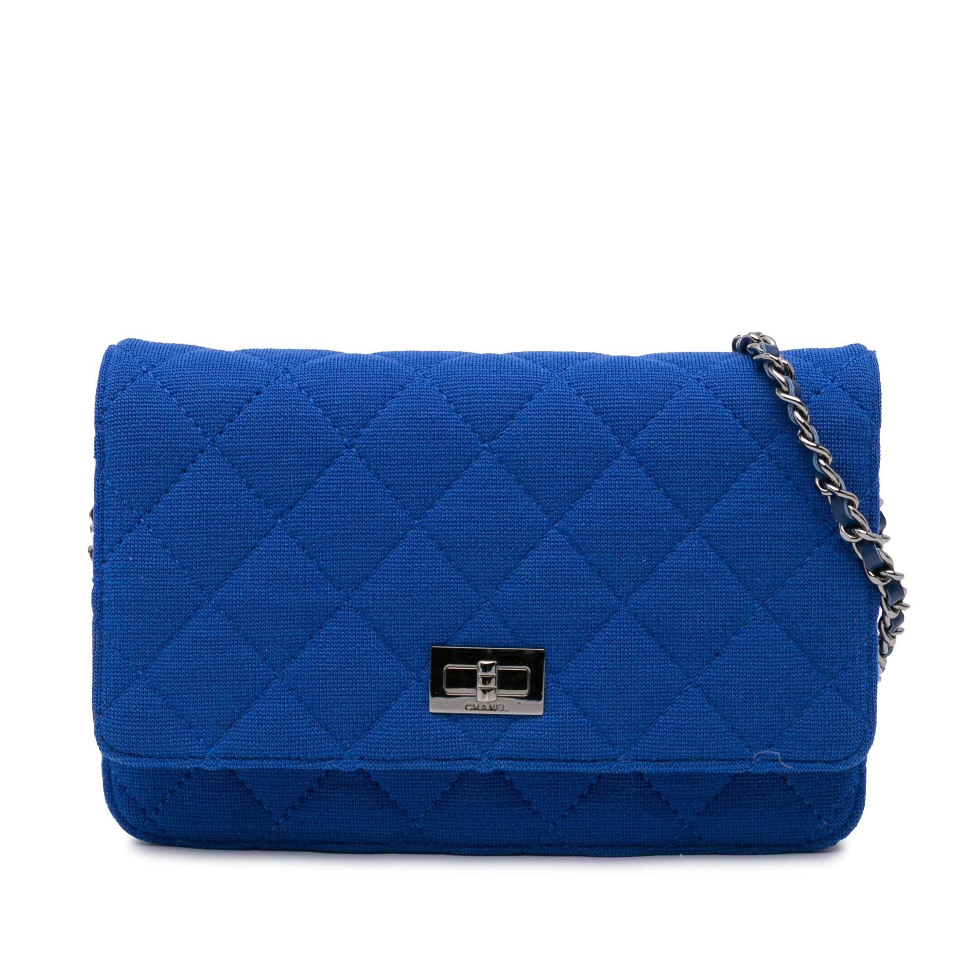 Chanel Reissue 2.55 Quilted Jersey Wallet On Chain