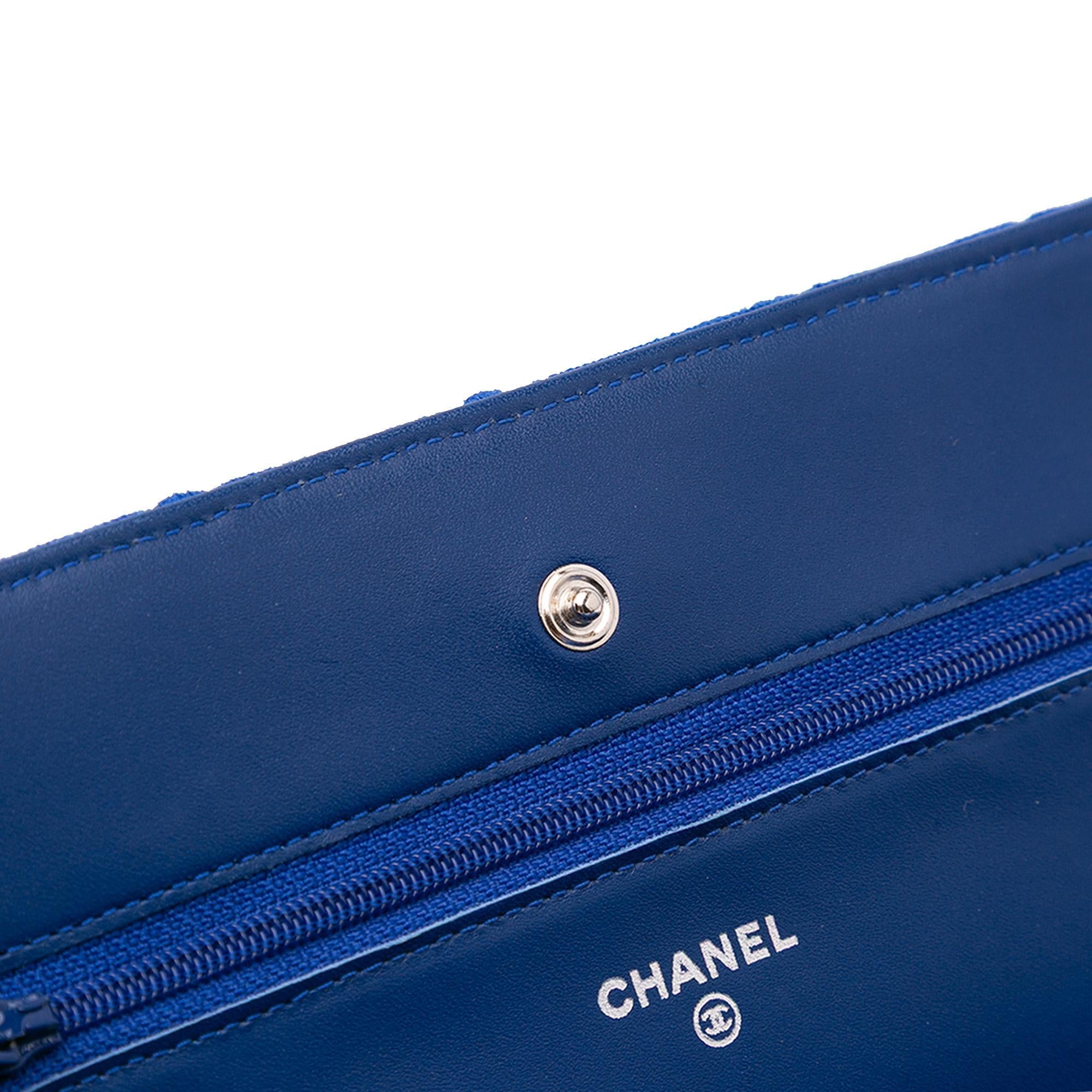 Chanel Reissue 2.55 Quilted Jersey Wallet On Chain