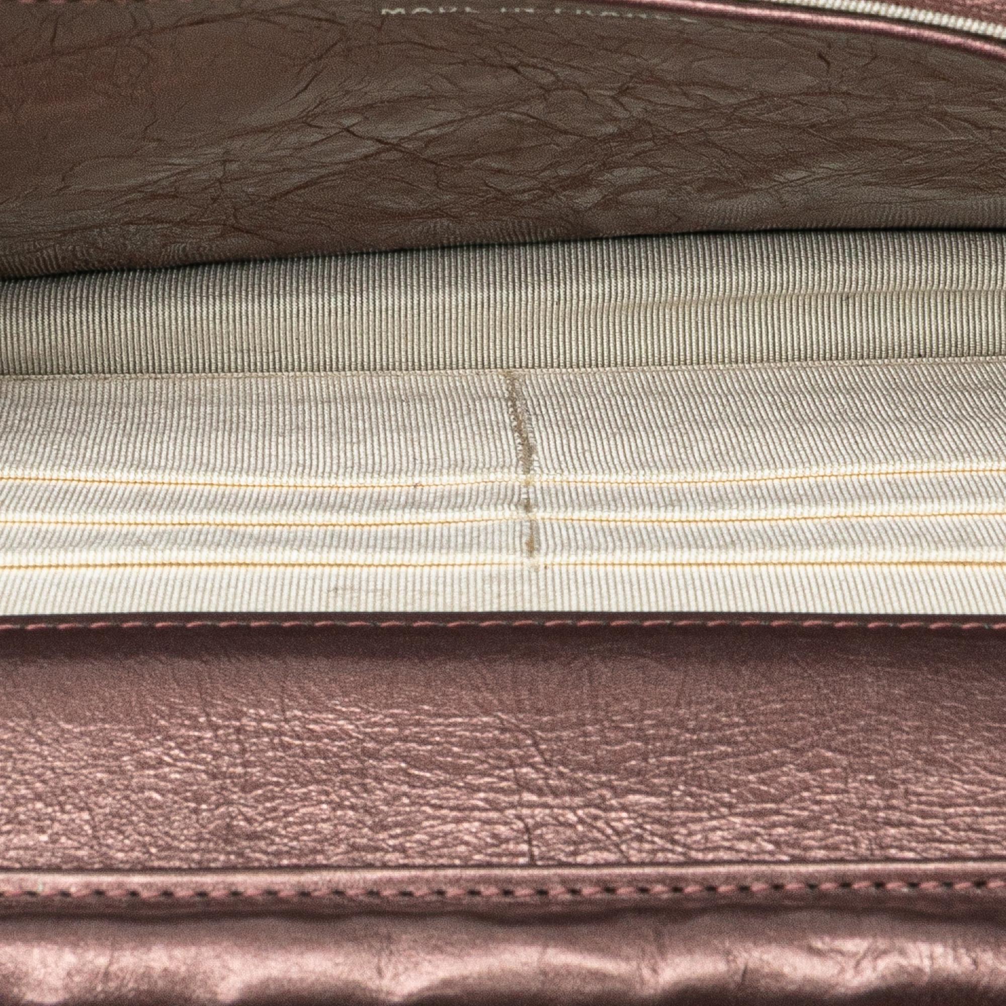 Chanel Reissue 2.55 Quilted Metallic Aged Calfskin Wallet on Chain