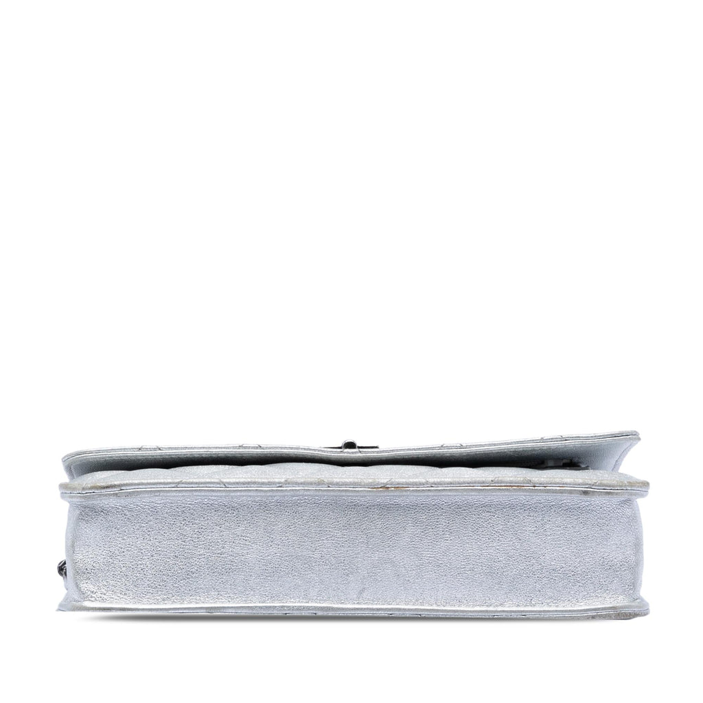 Chanel Reissue 2.55 Quilted Metallic Aged Calfskin Wallet on Chain