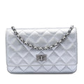 Chanel Reissue 2.55 Quilted Metallic Aged Calfskin Wallet on Chain