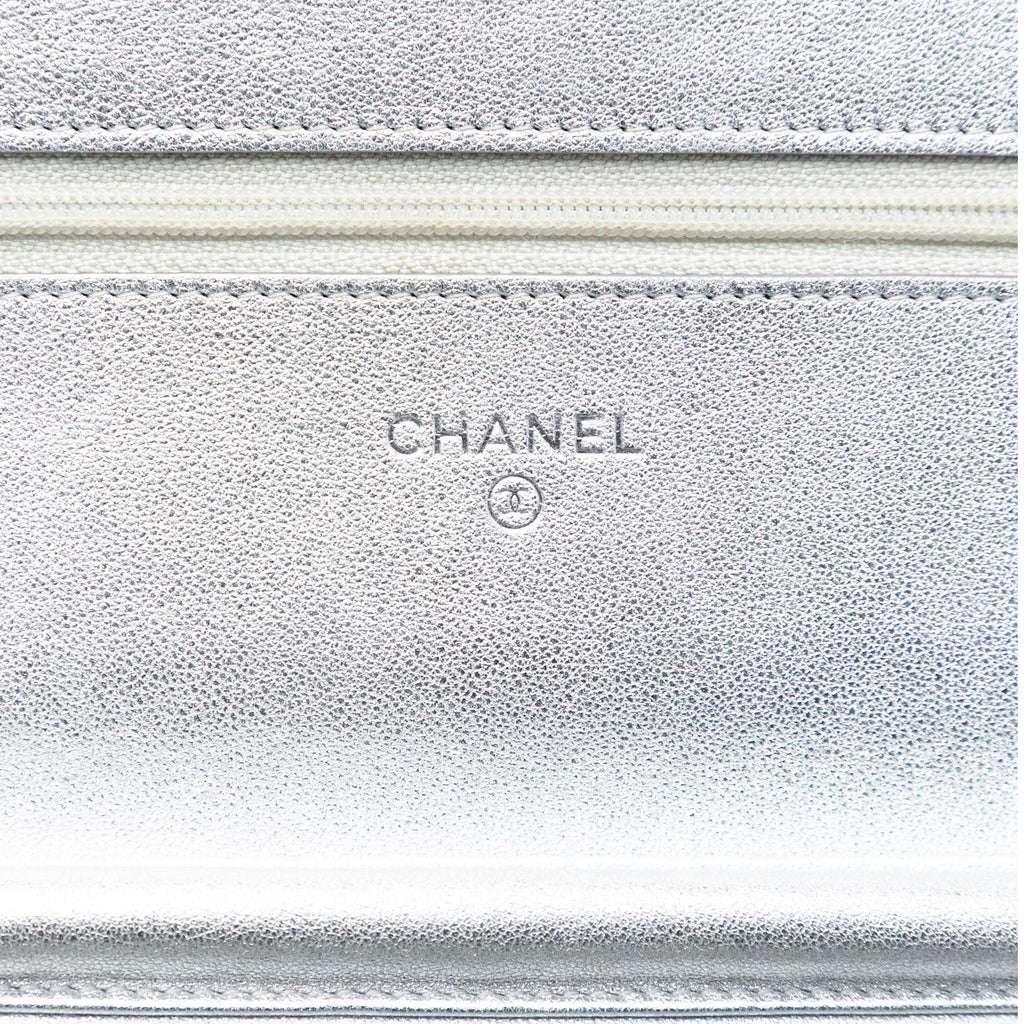 Chanel Reissue 2.55 Quilted Metallic Aged Calfskin Wallet on Chain