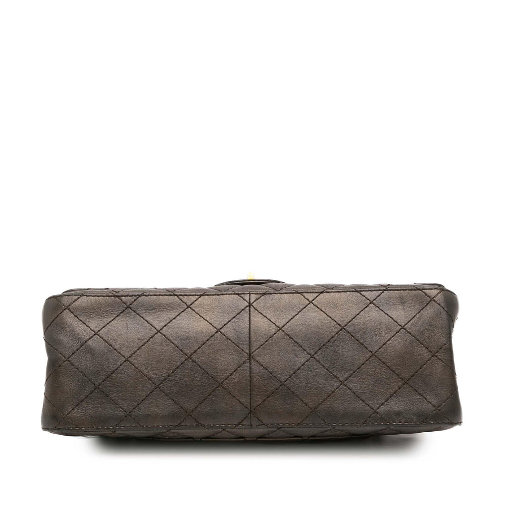 Chanel Reissue 2.55 Quilted Metallic Lambskin Double Flap 226