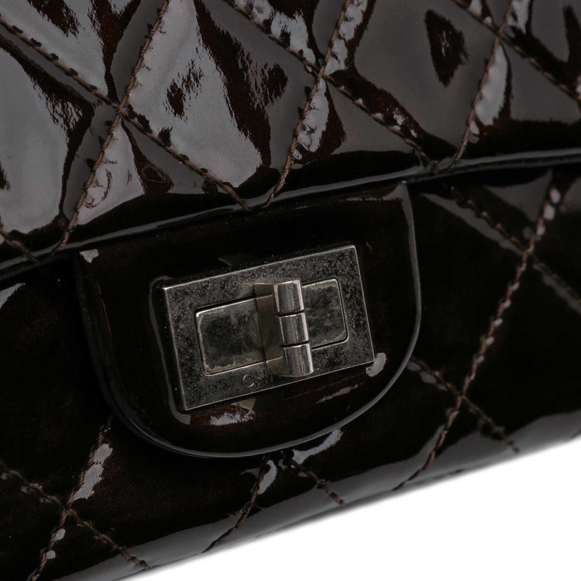 Chanel Reissue 2.55 Quilted Patent Double Flap 227