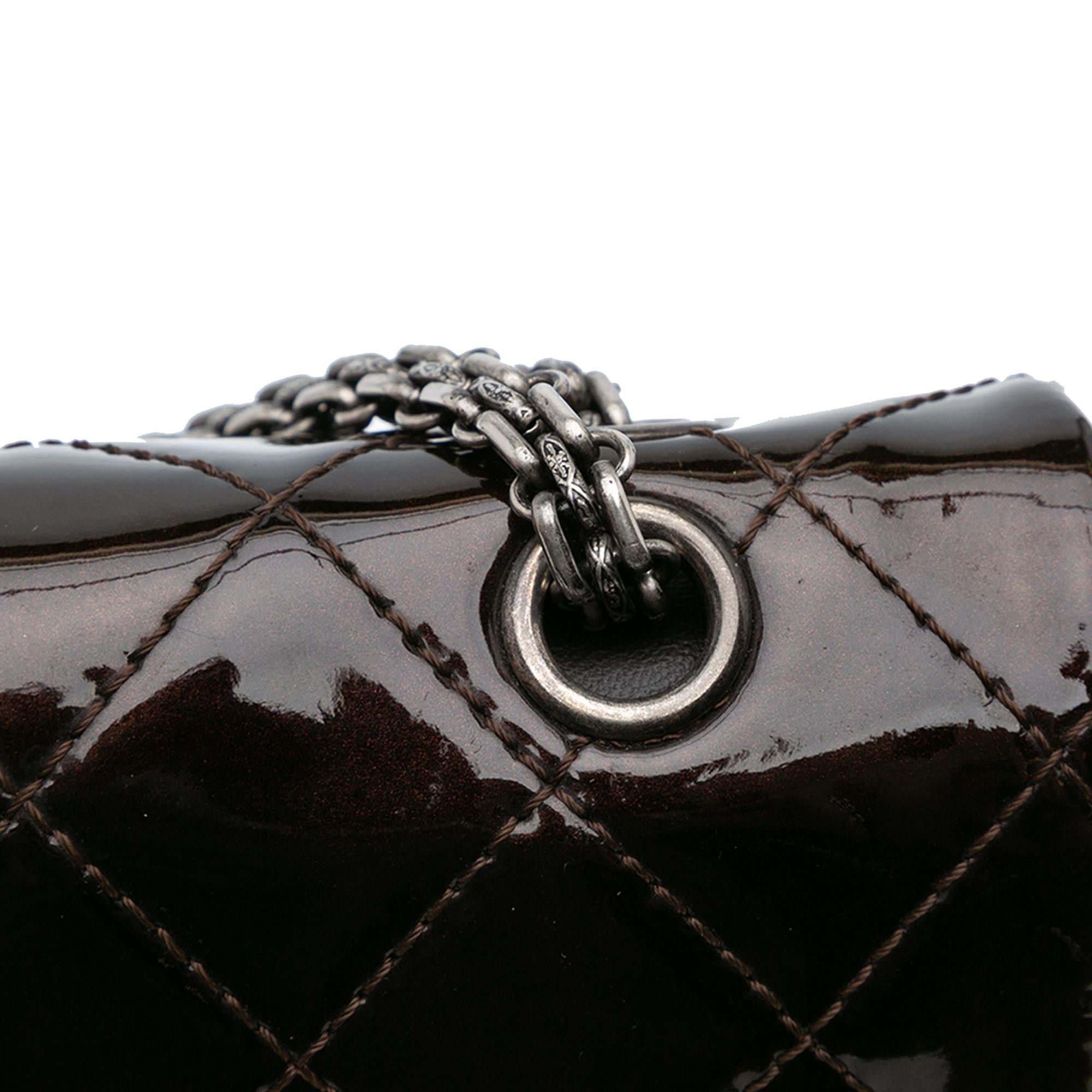 Chanel Reissue 2.55 Quilted Patent Double Flap 227