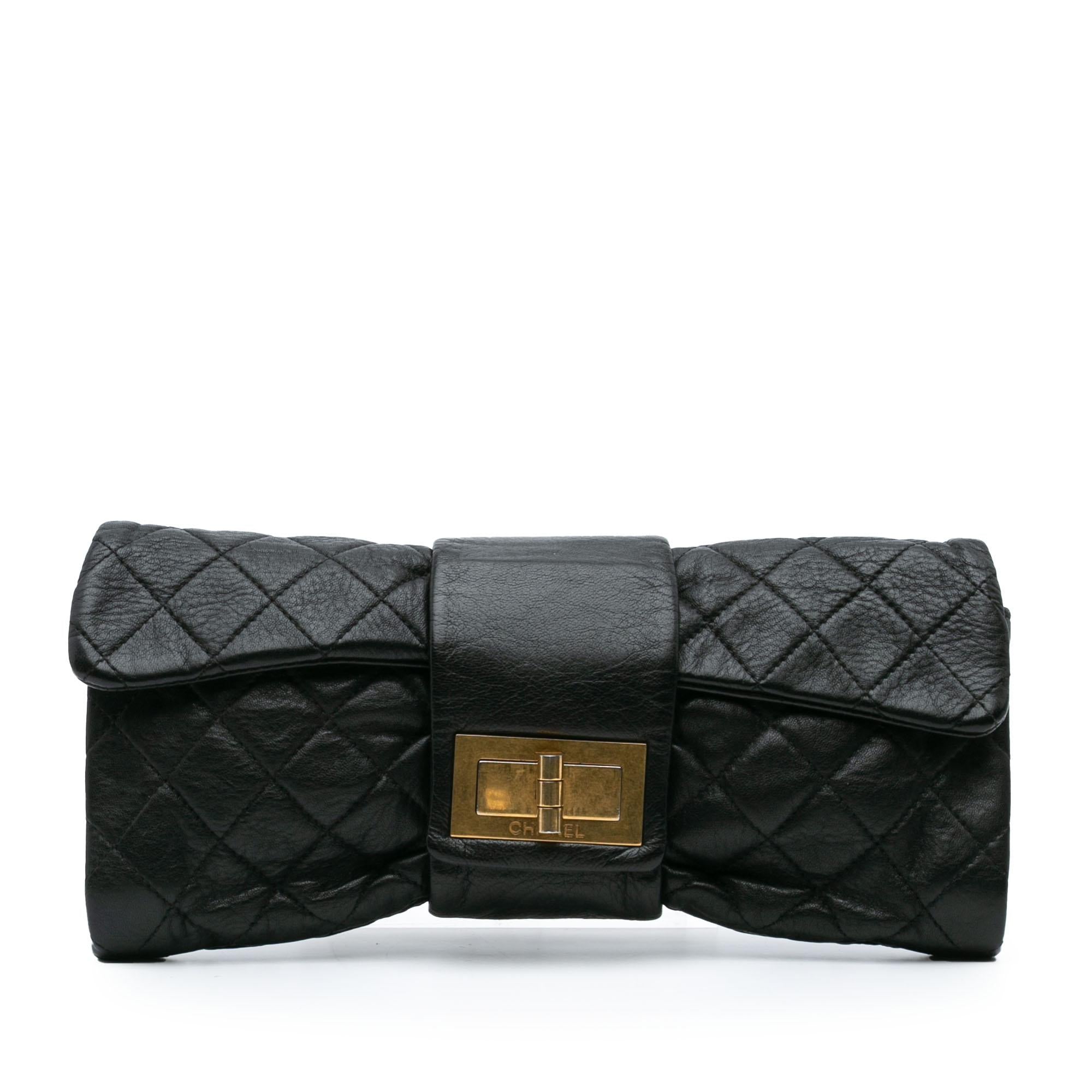 Chanel Reissue 2.55 Quilted Sheepskin Mademoiselle Flap Clutch